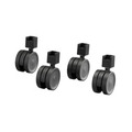 Hjul t/gavel Svart 4-pack Elfa